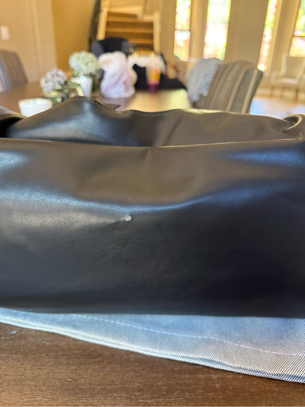 Donna Karan Black Shoulder Hobo with Gold  Braided Handle New X-Large - Picture 6 of 16